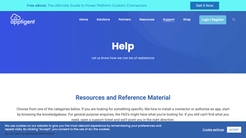 Screenshot of PowerTools Developer homepage