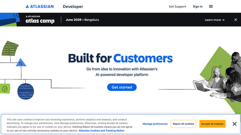 Screenshot of Jira REST API homepage