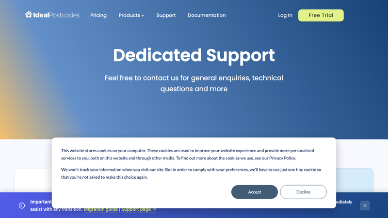 Screenshot of API Reference - Ideal Postcodes homepage